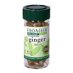 Frontier Ginger Select Crystallized 2.16-Ounce Bottle (Pack of 3)