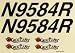 Decal Sheet Cherokee .40 ARF GPMA3249