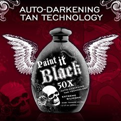 Wholesale Case lot of 12 Paint it black 50x Tanning Lotion