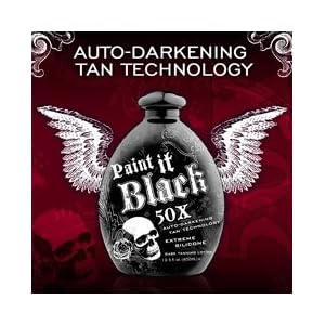 Wholesale Case lot of 12 Paint it black 50x Tanning Lotion