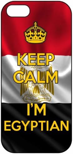 Keep Calm I'm Egyptian, Egypt Flag, iPhone 5 Premium Hard Plastic Case, Cover, Aluminium Layer, Quote, Quotes, Motivational, Inspirational, Theme Shell