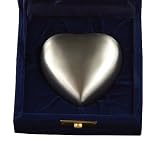 Star Legacy Brass Heart Keepsake with Velvet Box, Athena Pewter