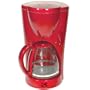 Kalorik CM-17408 900-Watt 10-Cup Coffeemaker with Glass Carafe, Red