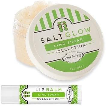 Salt Glow & Lip Combo by PureFactory Naturals - Lime Sugar 4 oz