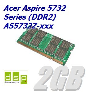 2GB Speichererweiterung für Acer Aspire 5732 Series (DDR2) AS5732Z-xxx