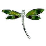 Green Dragonfly Animal Pin Brooch