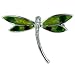 Jewelry : Green Dragonfly Animal Pin