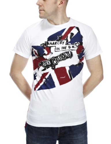 House Of The Gods Sex Pistols Crew Men's T-Shirt White Small