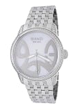 Roberto Bianci Women's 1858DIA_WHTMOP_SILNUM Diamond Accented Mother of Pearl Watch