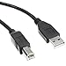 CableWholesale 3-Feet USB 2.0 Version Type A Male / Type B Male Cable, Black (10U2-02203BK)