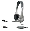 Cyber Acoustics AC-850 Internet Communication USB Stereo Headset and Boom Mic (Black)