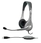 Cyber Acoustics AC-850 Internet Communication USB Stereo Headset and Boom Mic (Black)