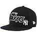 New York Yankees Merchandise: New Era New York Yankees Black Snapback Flat Bill Adjustable Hat