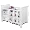 4-in-1 Madison Sleigh Crib - White