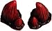 Red Double Horns Costume Accessory - No Glue