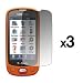 3 Pack of Premium Crystal Clear LCD Screen Protectors for Samsung Highlight T749 [Accessory Export Packaging]