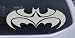 Search : Tribal Batman Car Window Wall Laptop Decal Sticker -- Silver 6in X 2.3in