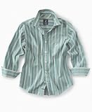 Nautica Boys Long Sleeve Stripe Woven Shirt