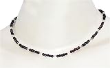 Gem stones Necklace In Garnet Healing Beads Handmade Jewelry Indian Style 16.5 