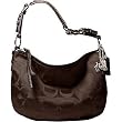 AUTHENTIC COACH SOHO SATEEN SIGNATURE HOBO 12675 (Br/Brown)