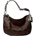 AUTHENTIC COACH SOHO SATEEN SIGNATURE HOBO 12675 (Br/Brown)