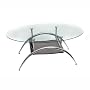 Walker Edison Black Mesh Coffee Table