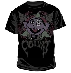 Sesame Street Count Propaganda Black Tee T-shirt