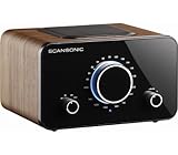 Scansonic R2 FM/AM Tabletop Radio walnuss