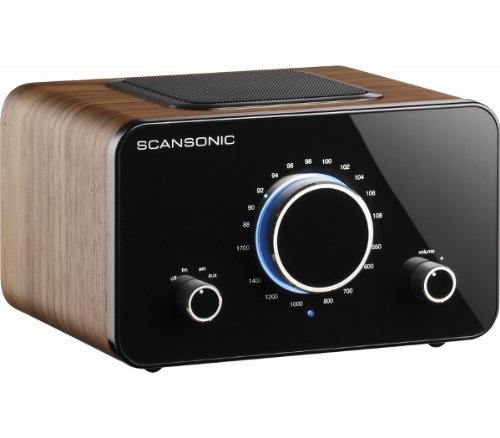 Scansonic R2 FM/AM Tabletop Radio walnuss