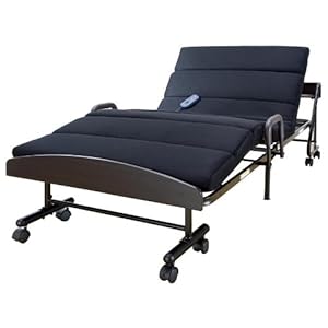 【クリックで詳細表示】宮付きモコモコ電動折りたたみベッド LT-650W BK