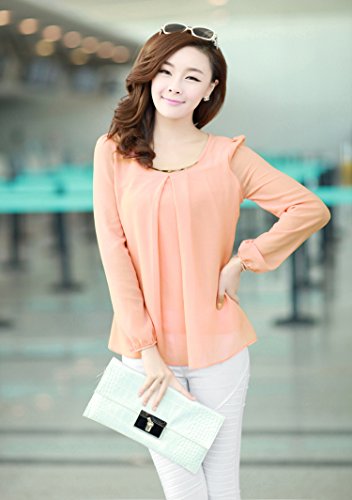 Vshop-2000 Women Summer Leisure Long Sleeved Chiffon Shirt Blouses 
Vshop-2000 Women Summer Leisure Long Sleeved Chiffon Shirt Blouses