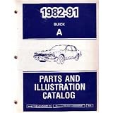1987 1988 1989 1990 1991 BUICK CENTURY Parts Book List Catalog Guide by General Motors