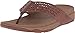 FitFlop New Women's Leather Lattice Surfa Flip Flop Dark Tan 9