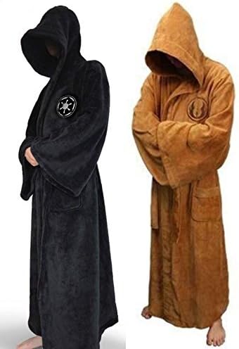 SMASH OUT Star Wars Hooded Unisex Bath Robe M L Size (L, Darth Vader)