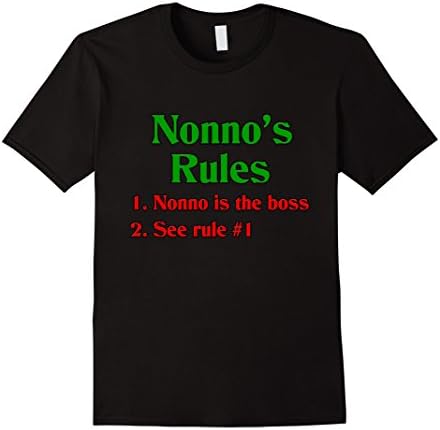 Nonno's Rules (Italian Grandfather) t-shirt - Male Small - Black