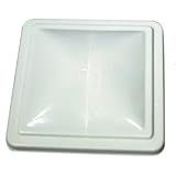 Camco 40167 RV Jensen White Unbreakable Polycarbonate Vent Lid