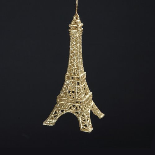 Gold Glitter Eiffel Tower Ornament Gold Glitter Eiffel Tower Ornament