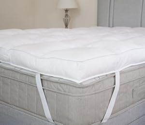 SLIGHT SECOND Super King Hotel Quality 4in Thick Mattress Topper 