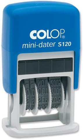 Colop S120 Mini Dater Stamp Self-Inking 12 Years Imprint 20x3.8mm Black Ref 14520000