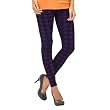 Juniors' Xhilaration&reg; Fashion Checked Legging - Purple/Black