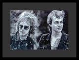 Elton John (W/ Bernie Taupin) Music Gold Wood-Mounted Poster Print - 11