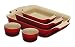 Kitchen & Housewares : Le Creuset Stoneware Gift Set, 5 Piece, Cerise