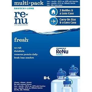 Bausch + Lomb Renu Multi-purpose solution - 2 x 16 fl. oz. bottles + 1 2 fl. oz bottle