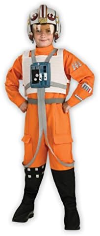 Boys Star Wars Xwing Pilot Kids Child Fancy Dress Party Halloween Costume, M (8-10)