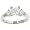 Prong Set Princess Cut Diamond Ring.28cttw (CZ ctr)