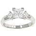Triangular Set Princess Cut Diamond Ring.28cttw (CZ ct