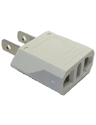CE: Ckitze Flat White Europe/Asia to USA & Canada Travel Power Plug Adapter - Gandhi Appliances LLC.