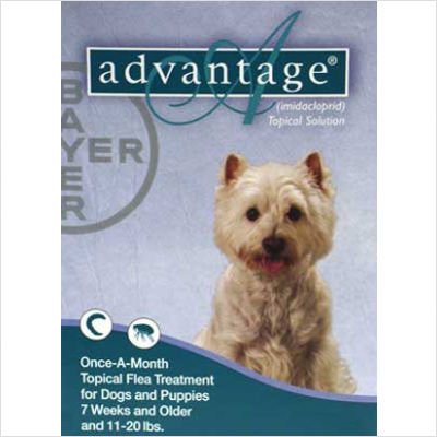 Flea Medication (Teal) For Dogs 11 to 20 lbs - 4 Month Supply