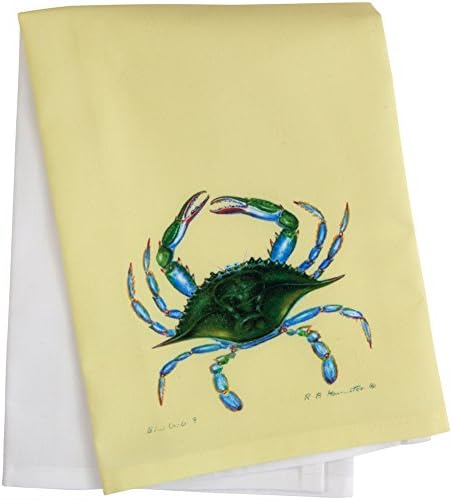 Guest Towel - Blue Crab - Made in the U.S.A. 19.5" Square