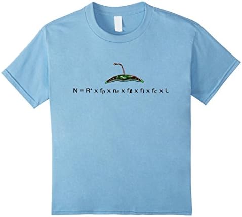 Kids Drake Equation T-Shirt 8 Baby Blue